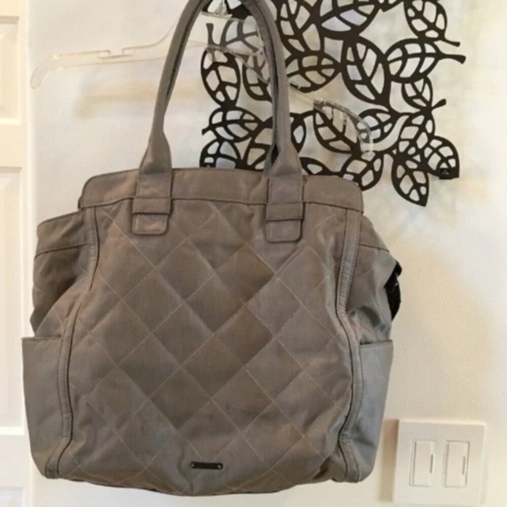 Rebecca Minkoff Teddy Tote Nylon Diaper Bag Gray